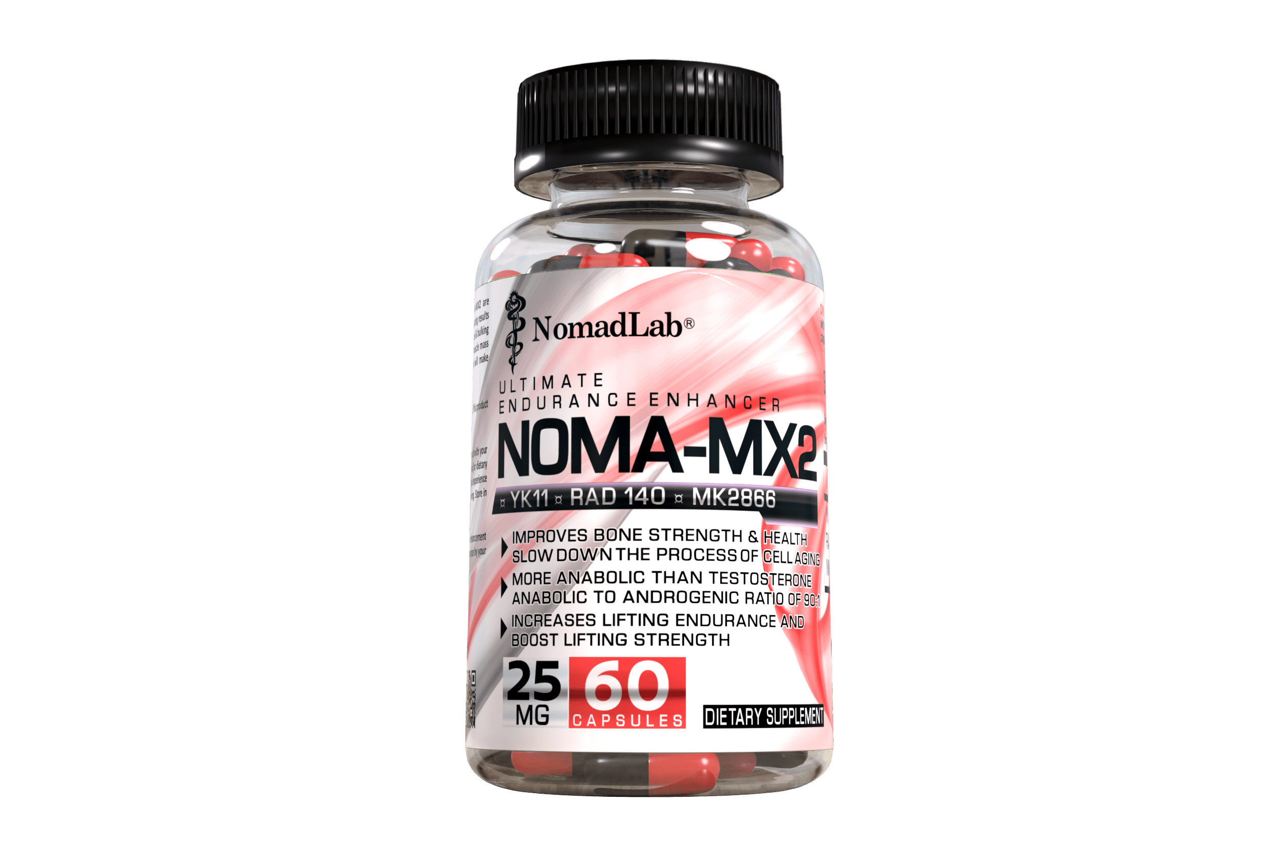 NomadLab NOMA-MX2 25mg 60 Capsules (YK11 + RAD140 + MK2866)